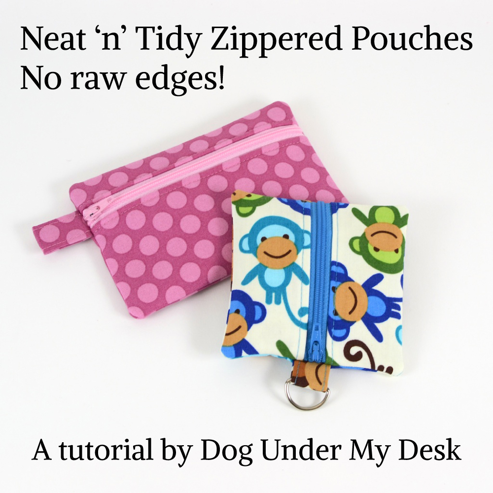 Neat 'n' Tidy Zippered Pouches - free tutorial  Small sewing projects,  Pouch pattern, Sewing projects