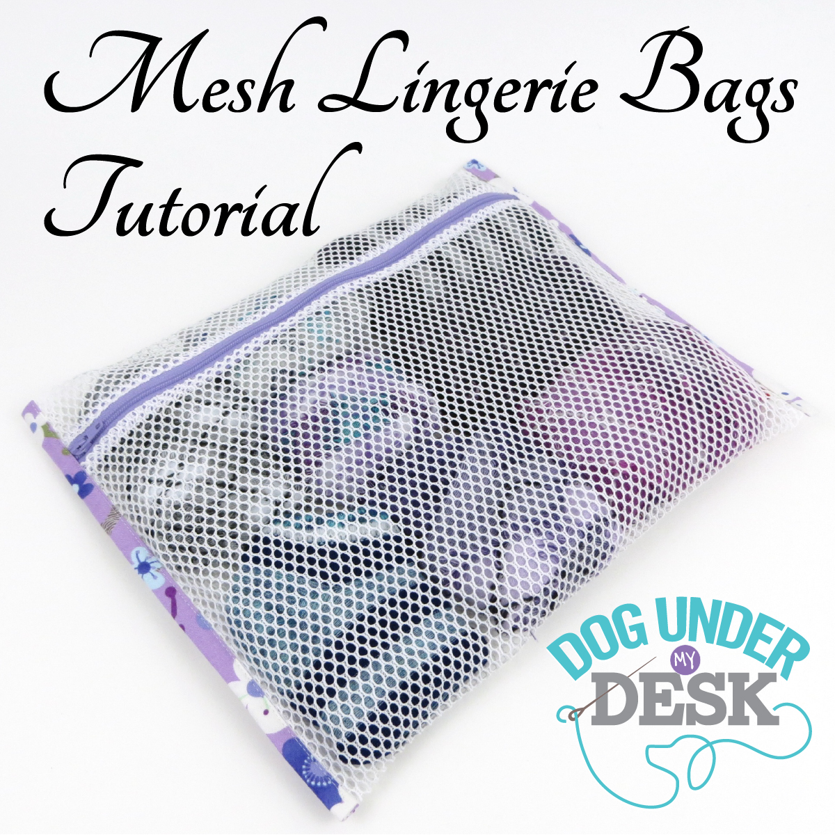How to sew a lingerie bag, a tutorial by La Casa Cactus